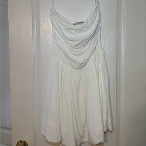 Princess Polly Strapless White Dress